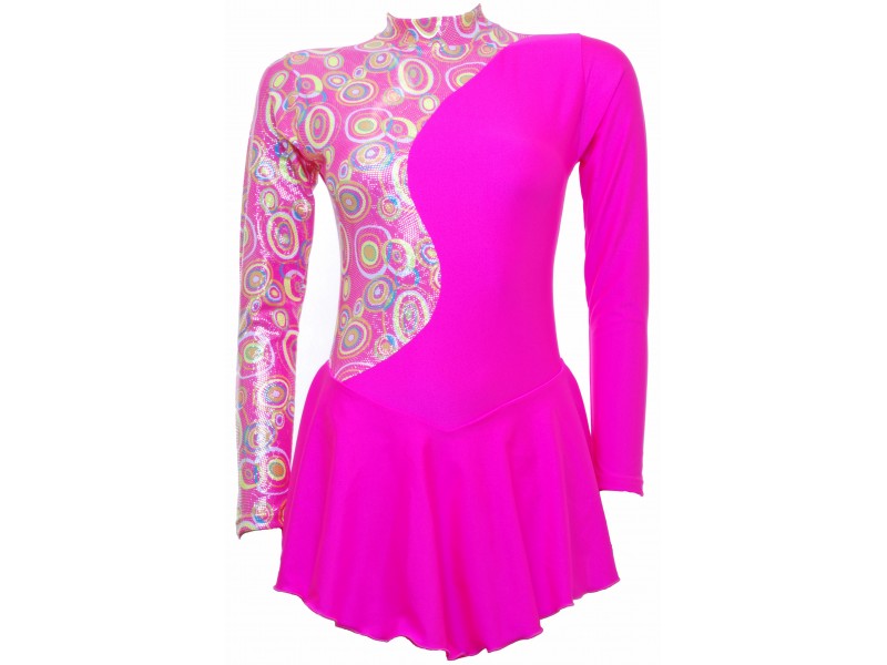 Pink figure skating dress online